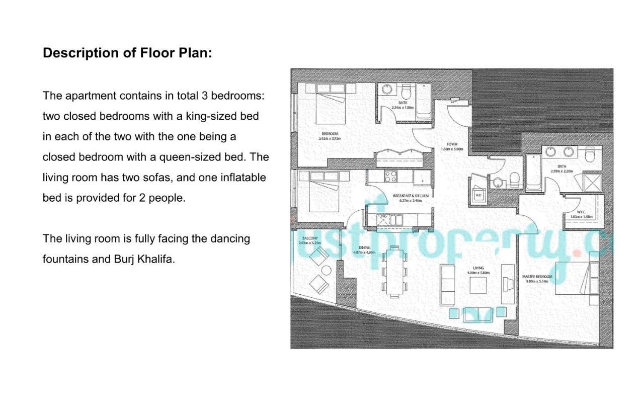 דובאי Elite Royal Apartment - Full Burj Khalifa And Fountain View - The Royal מראה חיצוני תמונה