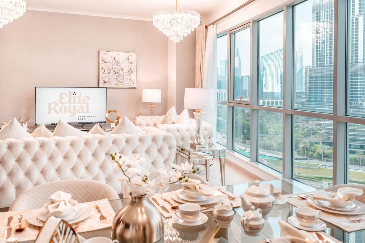 דובאי Elite Royal Apartment - Full Burj Khalifa And Fountain View - The Royal מראה חיצוני תמונה