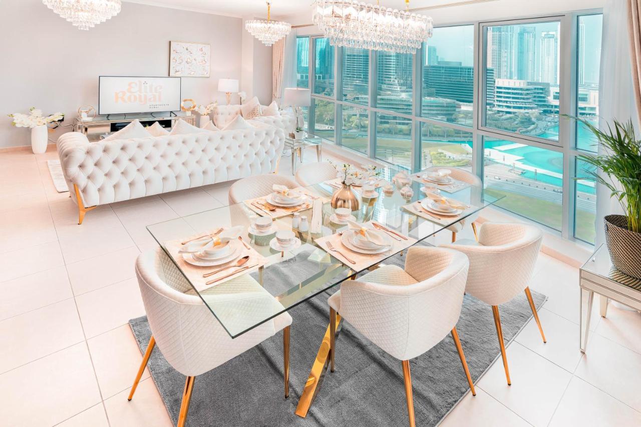 דובאי Elite Royal Apartment - Full Burj Khalifa And Fountain View - The Royal מראה חיצוני תמונה
